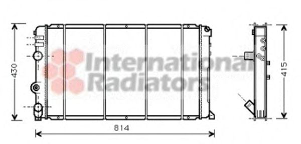 VAN WEZEL - 43002263 - Радиатор MASTER 28DTi MT +/-AC 97- (Van Wezel)