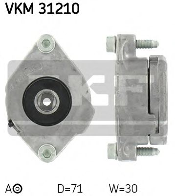 SKF - VKM 31210 - Натяжник паска приводного VAG 1,6-2,0 95-