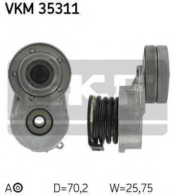 SKF - VKM 35311 - Натяжник паска приводного Opel Corsa C,Meriva,Astra H,Combo,Zafira 1.7 CDTI 06.03-