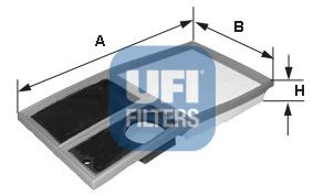 UFI - 30.342.00 - Фільтр повітряний VW GOLF V, VI 1.4 06-, FABIA I, II 1.4 06- (вир-во UFI)