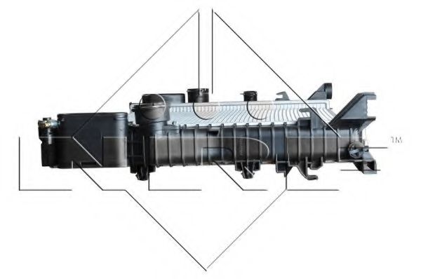 NRF - 53422 - Радіатор охолодження MERCEDES CLS (C219), E T-MODEL (S211), E (W211) 1.8-5.5 03.02-12.10