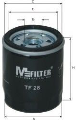 MFILTER - TF 28 - Фильтр масляный TOYOTA COROLLA, RAV4, AVENSIS 00- (пр-во M-FILTER)