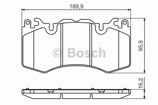 Гальмівні колодки дискові передні Land Rover Range Rover III 09-, Range Rover Sport 09-