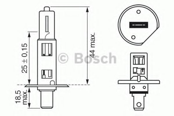 BOSCH - 1 987 302 012 - Лампа накаливания 12V 55W H1 Plus 30 (пр-во Bosch)
