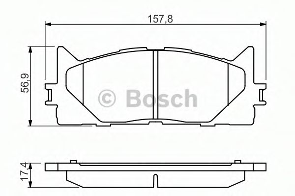 Гальмівні колодки дискові перед. Toyota Camry 06-/Lexus ES350 06-/Rav 4 2.4 05-