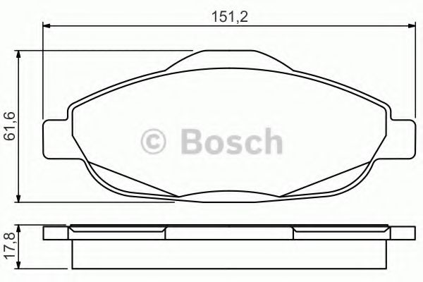 BOSCH - 0 986 495 266 - Колодка торм. диск. PEUGEOT 3008, 308, CC, SW передн. (пр-во Bosch)
