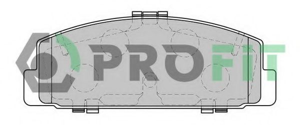 PROFIT - 5000-1721 - Гальмівні колодки дисковi зад. Mazda 323 93-97, 98-, 626 91-, 6 02-