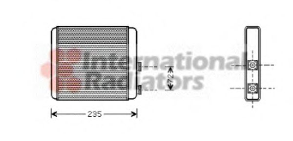 VAN WEZEL - 37006321 - Радиатор отопителя ASTRA G/ZAFIRA +AC 98-05 (Van Wezel)