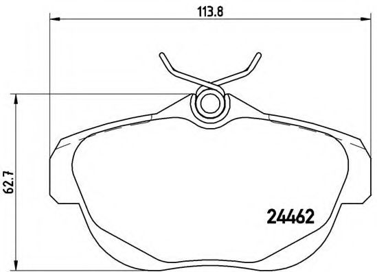 BREMBO - P 61 087 - Гальмівні колодки дискові