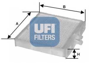 UFI - 53.106.00 - Фильтр, воздух во внутренном пространстве