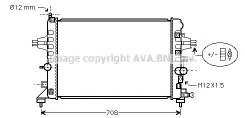 AVA QUALITY COOLING - OLA2363 - Радиатор ASTRA H 16i-16V MT/AT 04- (Ava)