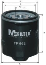 MFILTER - TF 662 - Фильтр масляный AUDI, VW (пр-во M-Filter)