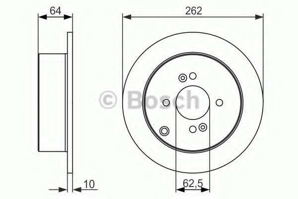 BOSCH - 0 986 479 371 - Тормозной диск (пр-во Bosch)