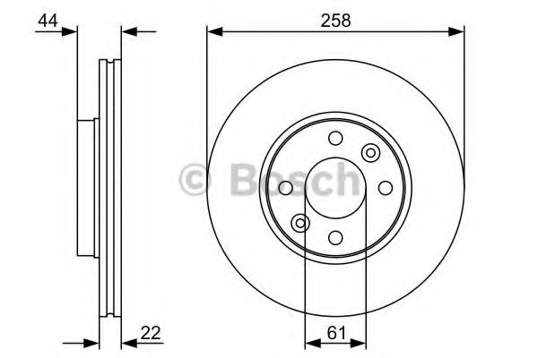 BOSCH - 0 986 479 556 - Гальмівний диск