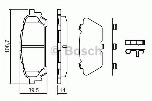 Гальмівні колодки дискові зад. Subaru Forester/Impreza 2.0-2.5 03-