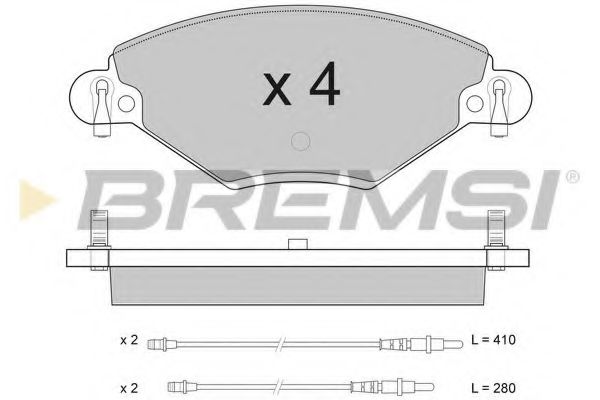 BREMSI - BP2939 - Тормозные колодки перед. Citroen C5 01- (Bosch)