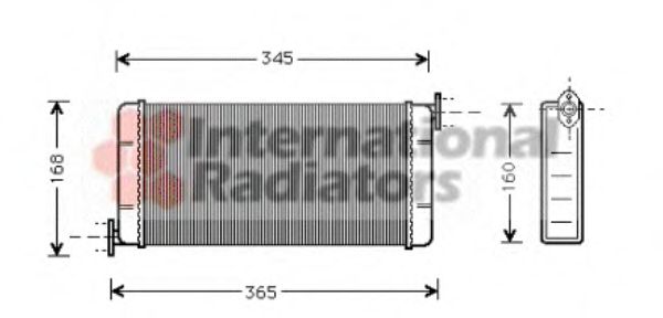 Радіатор пічки MB 190 W201 2.0-2.6/2.0D-2.5D/2.5TD 82-93