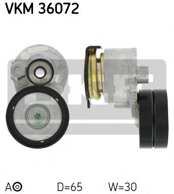 SKF - VKM 36072 - Натяжник паска приводного Renault Megane II  1.9dCi 02-