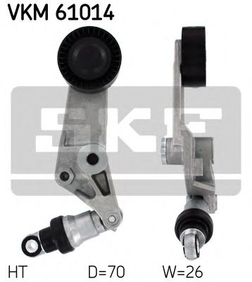SKF - VKM 61014 - Натяжник поліклинового паска Toyota Avensis/Corolla 1.6/1.8 00-