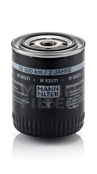 MANN-FILTER - W 930/21 - Фільтр масла Audi A4, A6, A6 Quattro, A8 5/99-