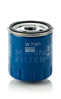 MANN-FILTER - W 716/1 - Фільтр масляний Citroen/Fiat/Peugeot/Renault 1.9D/2.0HDI/2.5D/2.0 16V