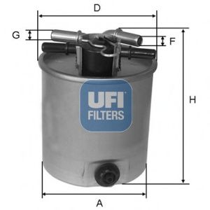 UFI - 55.392.00 - Топливный фильтр