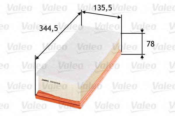 VALEO - 585028 - Фільтр повітряний