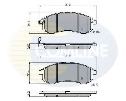 COMLINE - CBP31749 - CBP31749 Comline - Гальмівні колодки до дисків