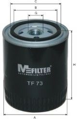 MFILTER - TF 73 - Фильтр масляный OPEL Frontera 2.3TD, Omega 2.3TD (пр-во M-filter)