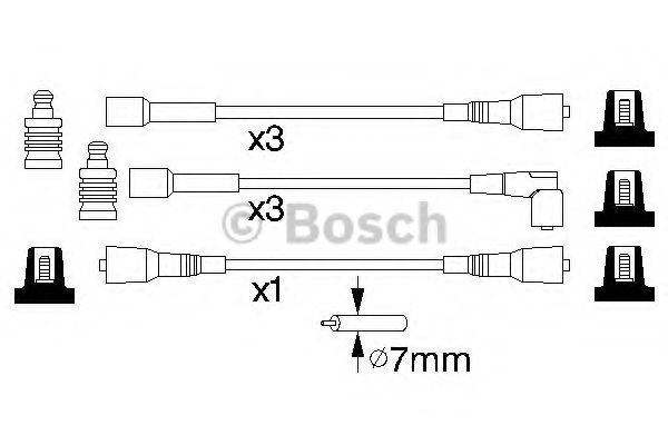 BOSCH - 0 986 356 814 - Комплект вв проводов (пр-во Bosch)