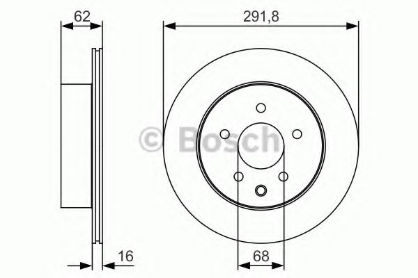 BOSCH - 0 986 479 S31 - Диск гальмівний