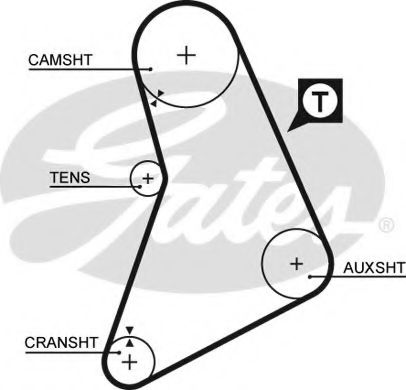 Пасок ГРМ Ford Sierra 1.8 84-88,  2.0 82-94, TRANSI