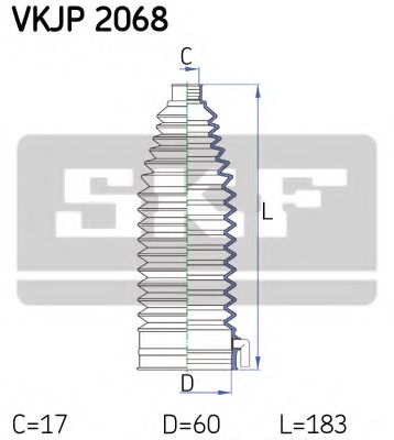 SKF - VKJP 2068 - Пильник рульового механізму гумовий
