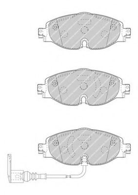 Передні гальмівні колодки VW/Audi 2012->