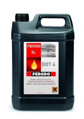 FERODO - FBX500 - Рідина гальмівна DOT 4 5л