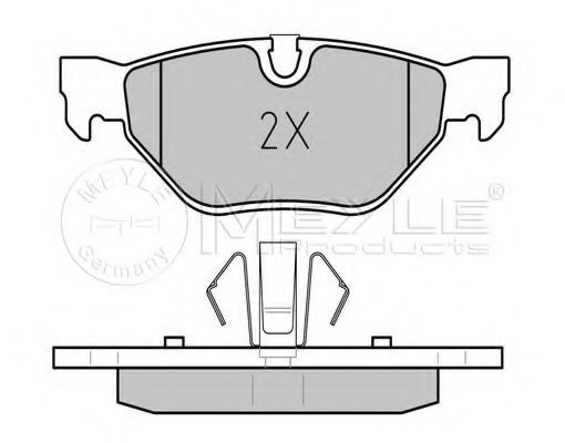 MEYLE - 025 239 2617 - Гальмівні колодки дискові задні BMW 3 (E90/E90N) 320d 05-/X1 (E84) 09-