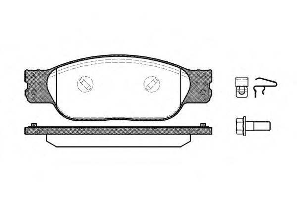 REMSA - 0731.10 - Колодки гальмівні  JAGUAR S-TYPE, XJ 2.5-4.2 01.99-03.09