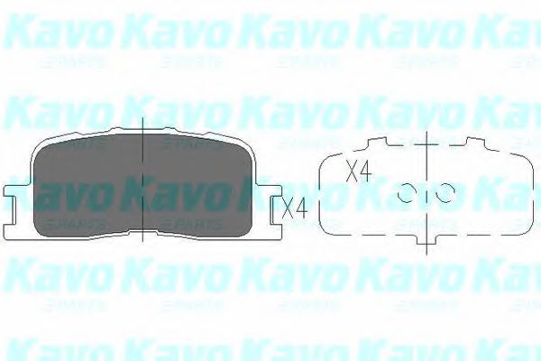 KAVO PARTS - KBP-9077 - Гальмівні колодки дискові зад. Toyota Camry 3.0/24V 00-