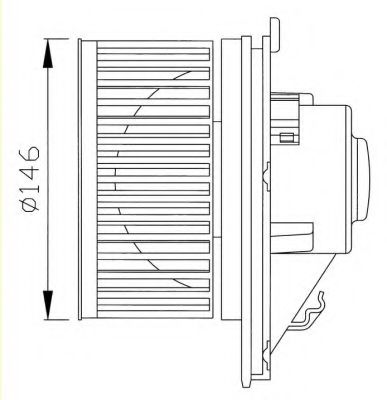 NRF - 38341 - Вентилятор салона