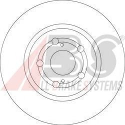 Диск гальмівний перед. Toyota Avensis, Corolla Verso 1.6-2.2D 04.04-03.09