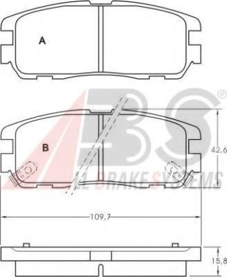 Гальмівні колодки дискові зад. Opel Frontera A,B 95-