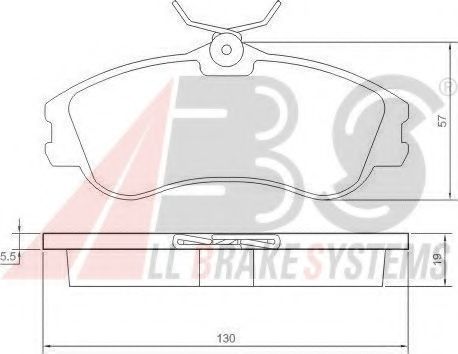 A.B.S. - 37152 - Гальмівні колодки дискові перед. Citroen Berlingo/ Citroen Xsara 1.1i-2.0HDi 00-