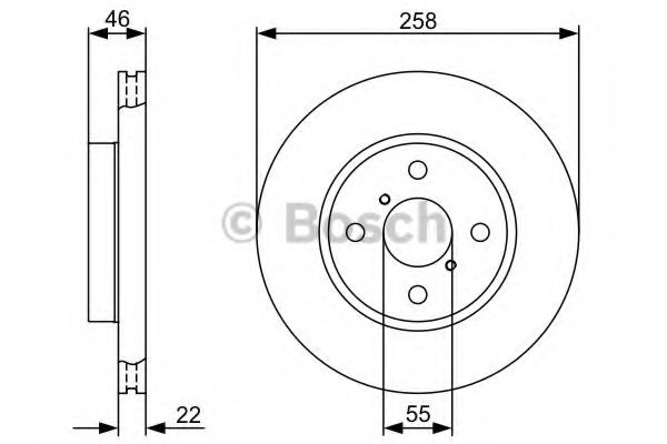 BOSCH - 0 986 479 363 - Диск гальмівний