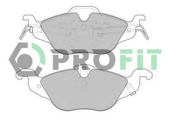 PROFIT - 5000-1293 - Гальмівні колодки дискові перед. Opel Astra G 1.2-1.8 98-