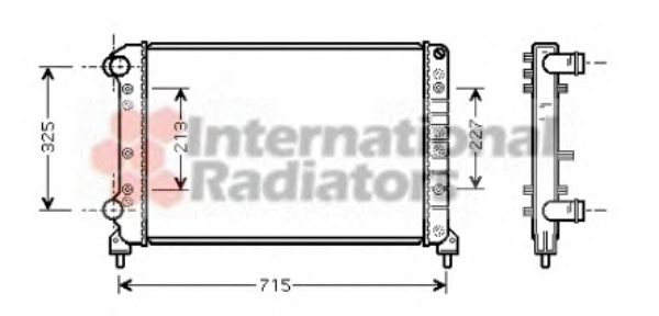 Радіатор основний Fiat Doblo 1.9D без -AC