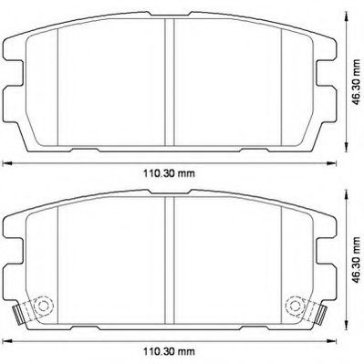 JURID - 572581J - Колодки гальмівні Hyundai Terracan