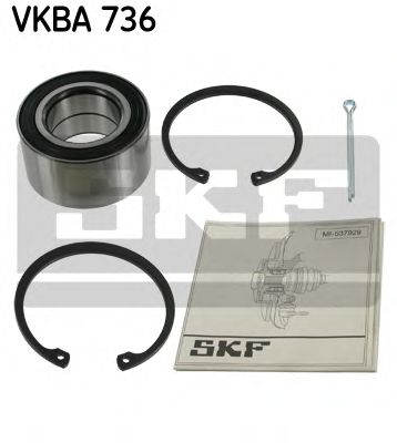 SKF - VKBA 736 - Підшипник ступиці перед. Opel Vectra 1.8-1.7Td 88.09-95.11, Kadett 1.6S-1.7D 81.09-91.08