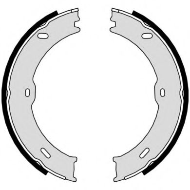 Комплект тормозных колодок, стояночная тормозная система (Тормозная система)