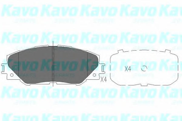 KAVO PARTS - KBP-9026 - Гальмівні колодки дискові перед. Toyota Rav 4 III 2.0 VVT-i 06-/ Rav 4 USA 05-