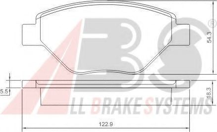 Колодки гальм.перед. Renault Megane II 1.4I 02.02-